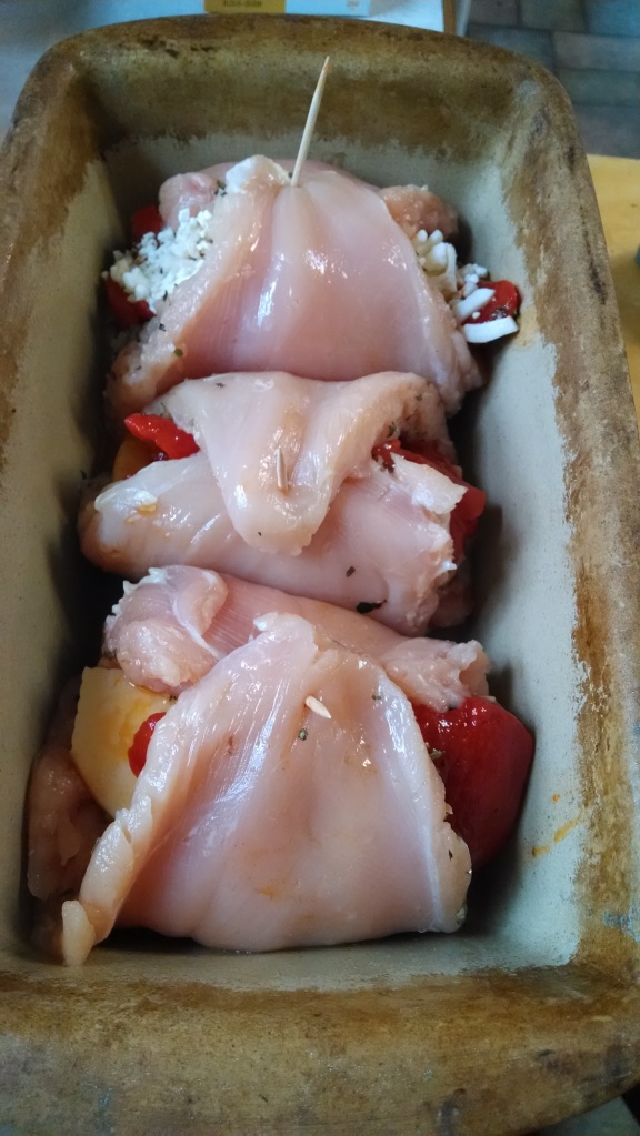 Roasted Red Pepper Stuffed Chicken